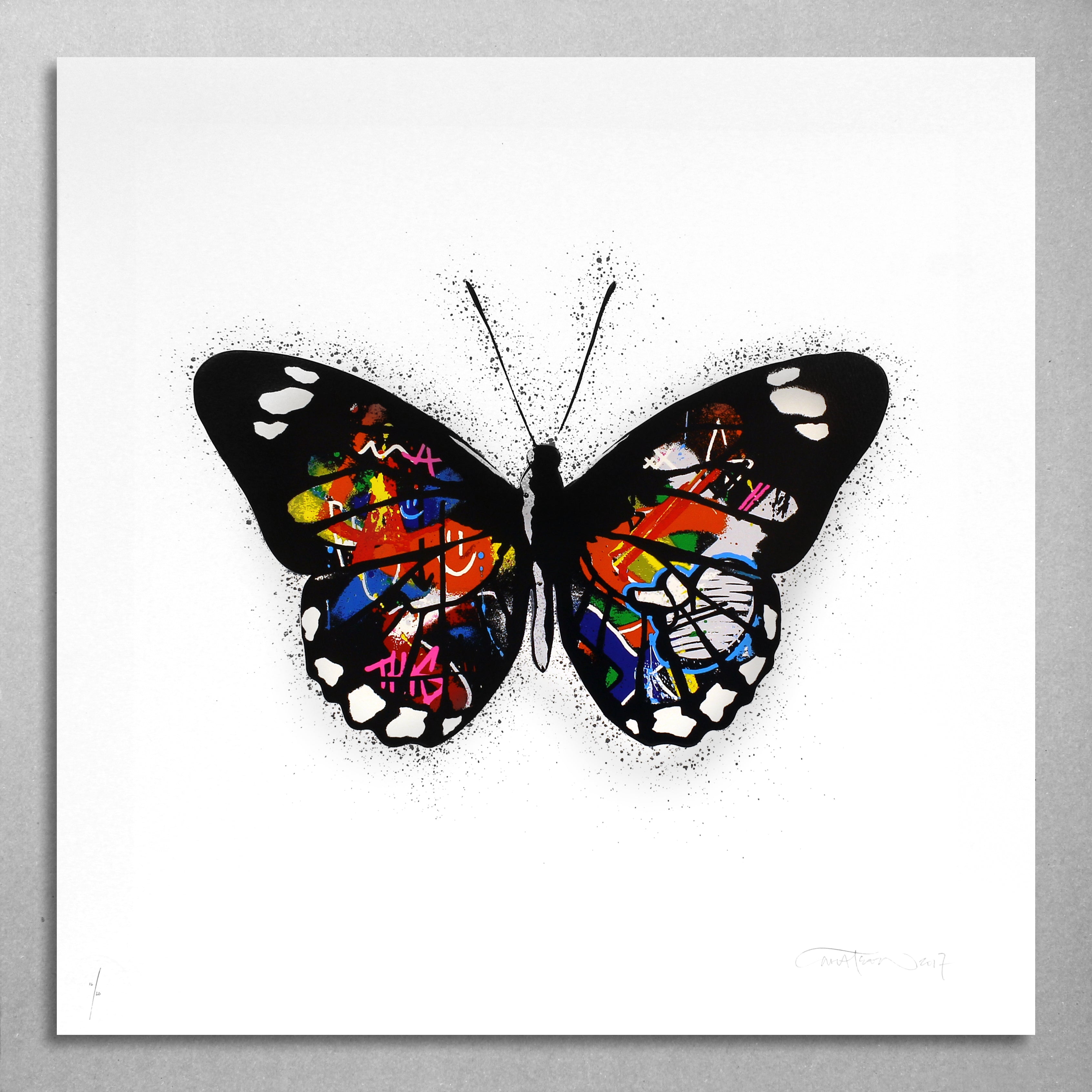 Butterfly - Multicolor (white)